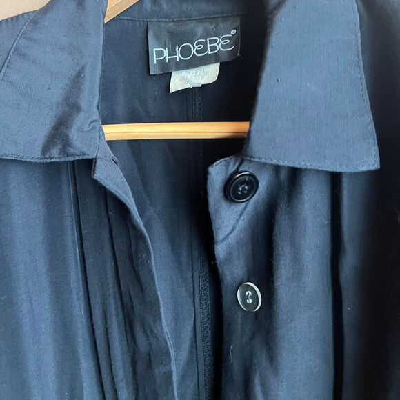 Vintage 80's/90's Black Made In USA Women's Black Long Sleeve Jumpsuit - Picture 7 of 9